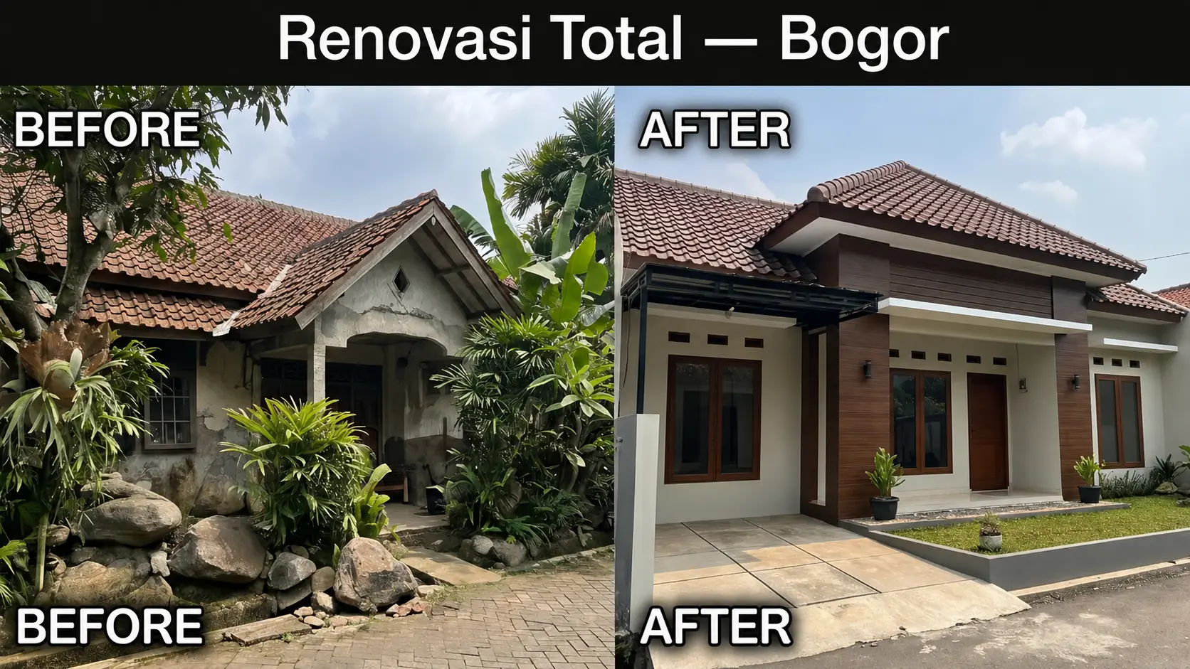 Jasa Renovasi Rumah Jabodetabek - Proyek Renovasi Total Rumah Bogor KMP Patrol